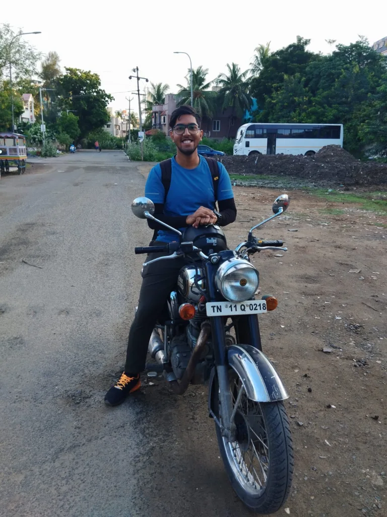 Tada Falls, Royal enfield, classic 500